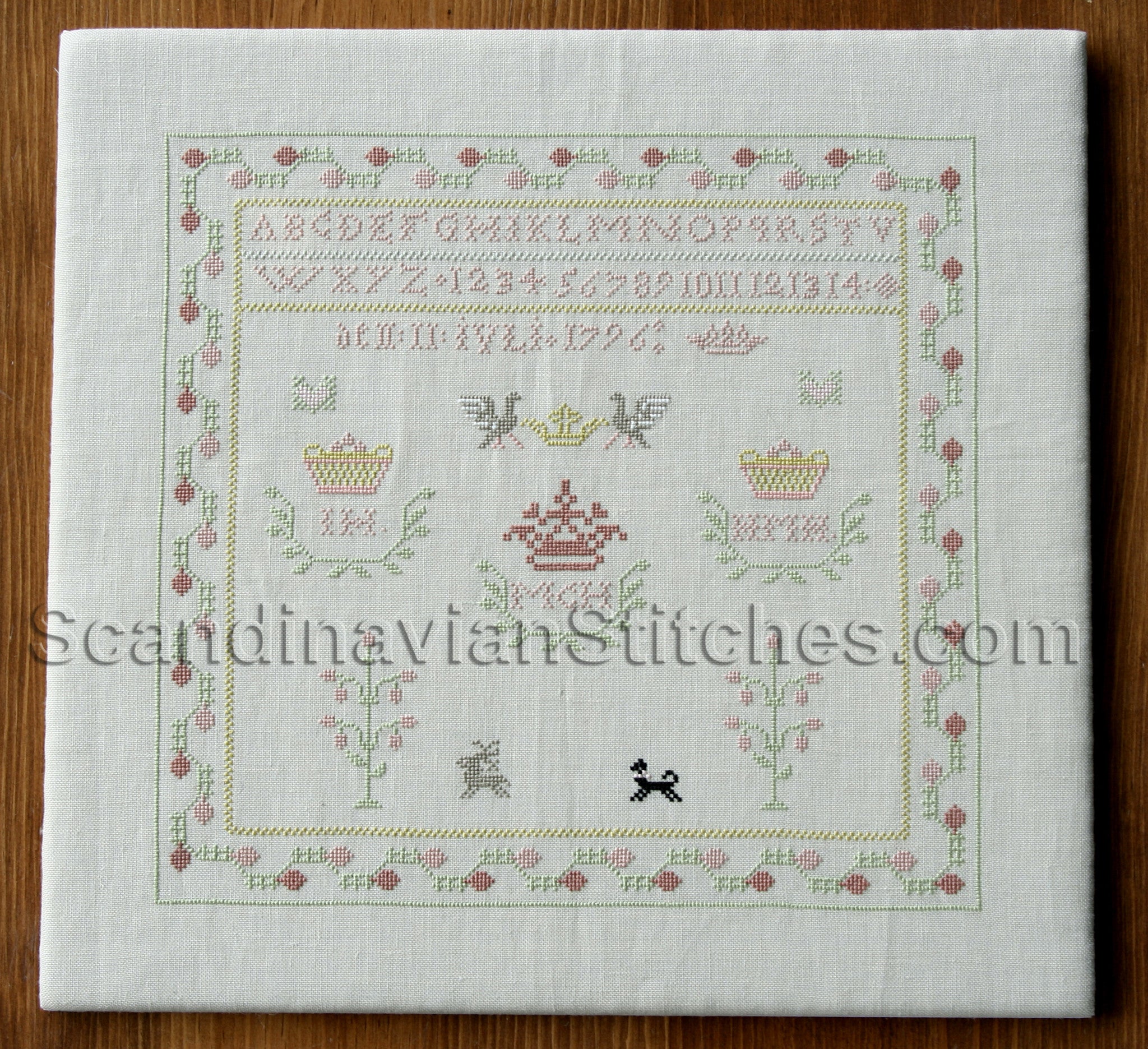 Swedish 1796 Sampler Reproduction Kit Swedish 1796 Sampler Reproduction Kit