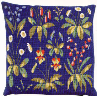 Flowers on Blue 1 Flowers on Blue 1