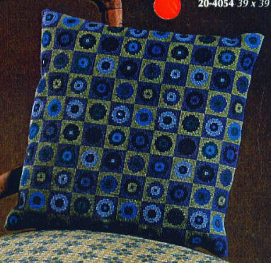 Flowers in Squares Pillow Flowers in Squares Pillow
