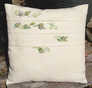 Pillow with Roses and Pleats Pillow with Roses and Pleats