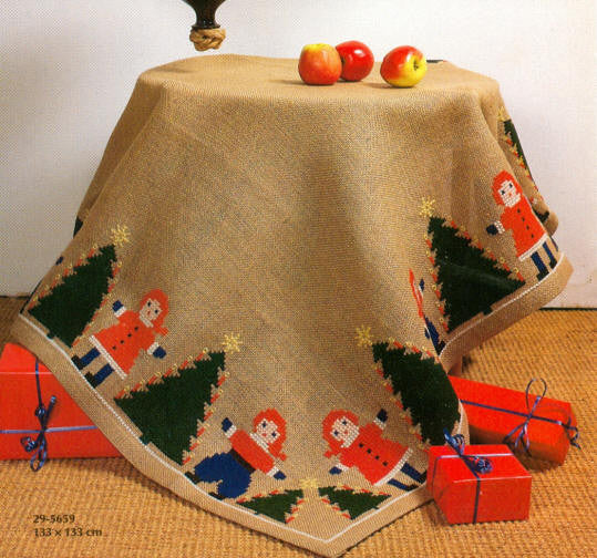 Christmas Party Tree Skirt Christmas Party Tree Skirt