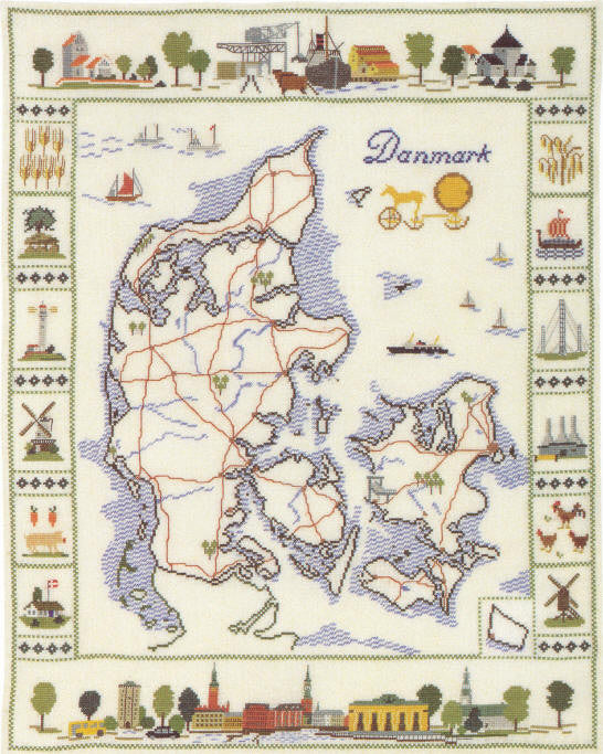 Map of Denmark Map of Denmark