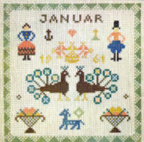 Birthday Sampler, January Birthday Sampler, January