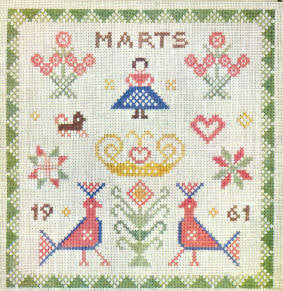 Birthday Sampler, March Birthday Sampler, March
