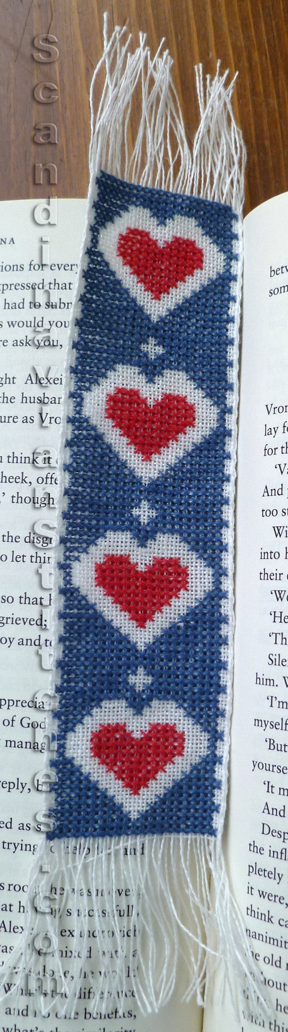 Blue Heart Bookmark Blue Heart Bookmark