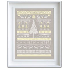 White Christmas Cross Stitch Kit