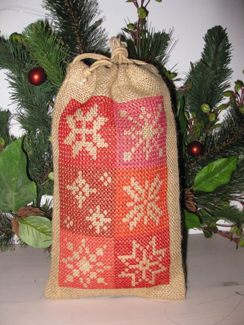 Red Snowflake Christmas Bag Kit Red Snowflake Christmas Bag Kit