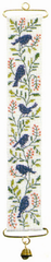 Blue Birds Mini Bell Pull