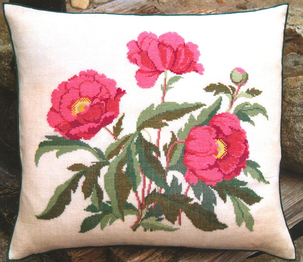 Pink Peony Pillow