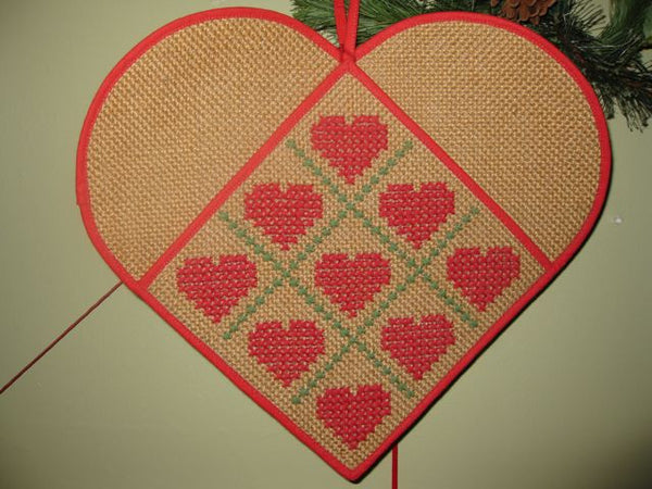 Christmas Hearts Mail Bag