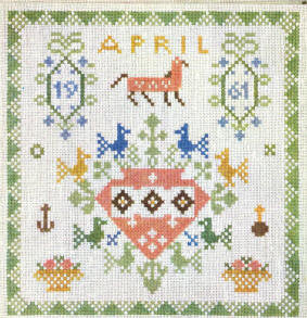 Birthday Sampler, April