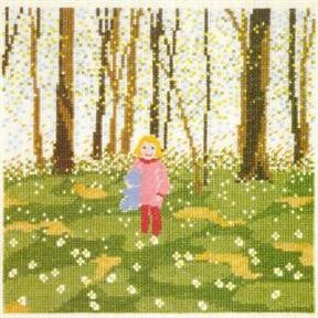Girl in the Woods in Springtime, Calendar 1991