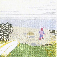 Beach with Boat, Calendar 1991