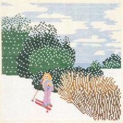 Skiing Girl, Calendar 1991