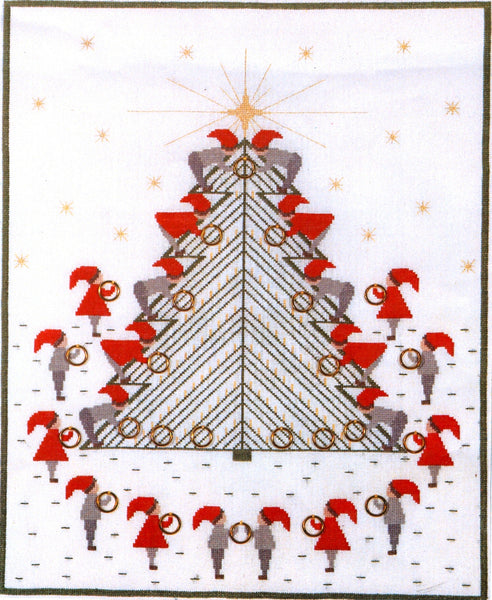 Pixie Elves Advent Calendar - Cross Stitch Kit